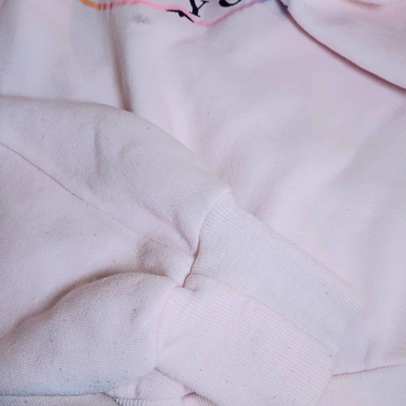 VTG 85 Pink Big Apple NY sweatshirt L - Picture 6 of 9